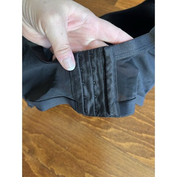 Cacique Lane Bryant Black Solid Lightly Lined No-Wire Bra Plus Size 40G - Picture 3 of 6